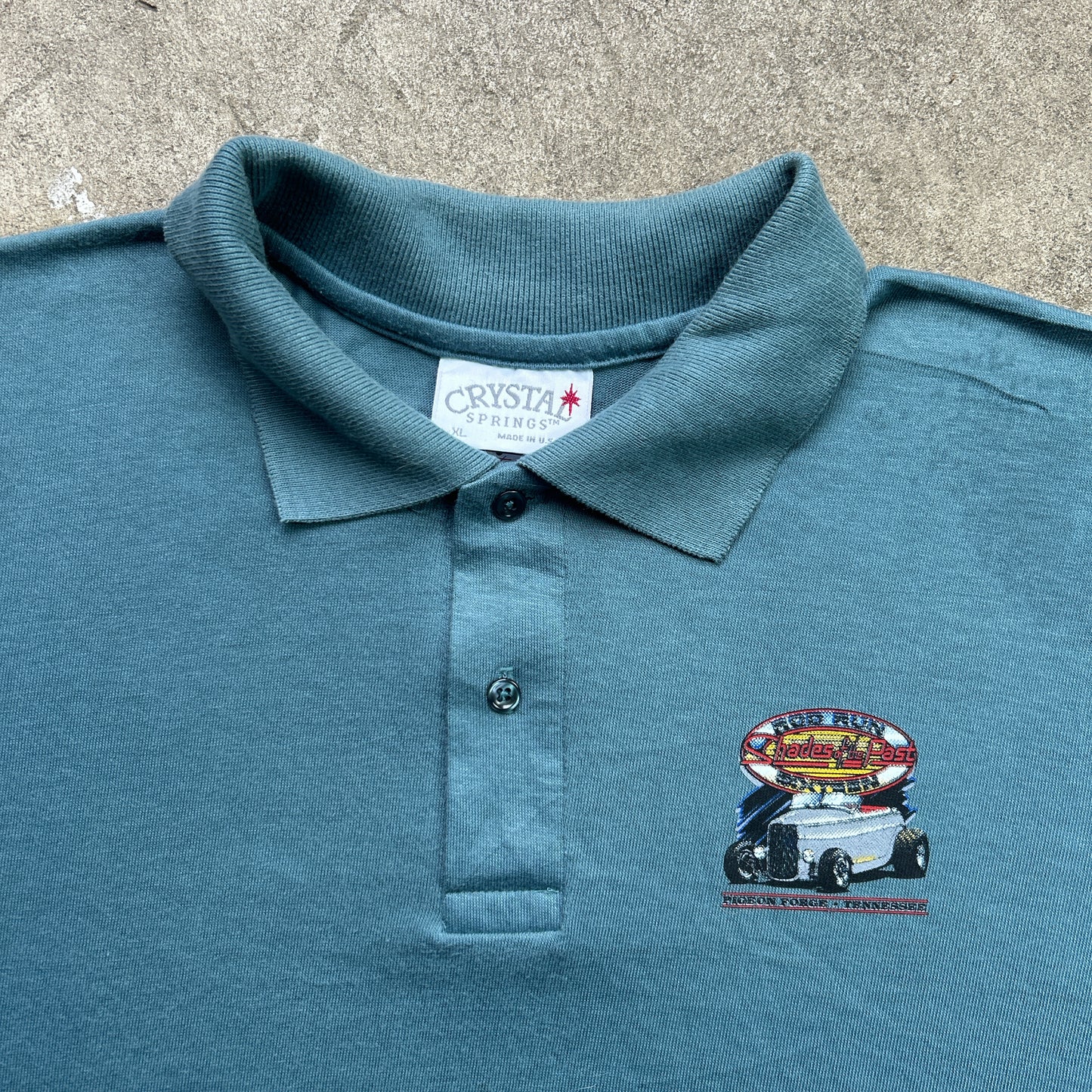 Vintage 90s Shades of the Past, Rod Run Sixteen, Pigeon Forge, Tennessee 1998 Polo Shirt
