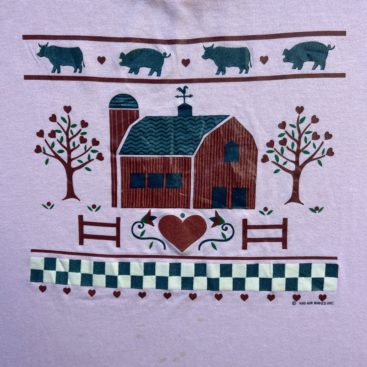 Vintage 80s Farm Barn & Animals T-shirt