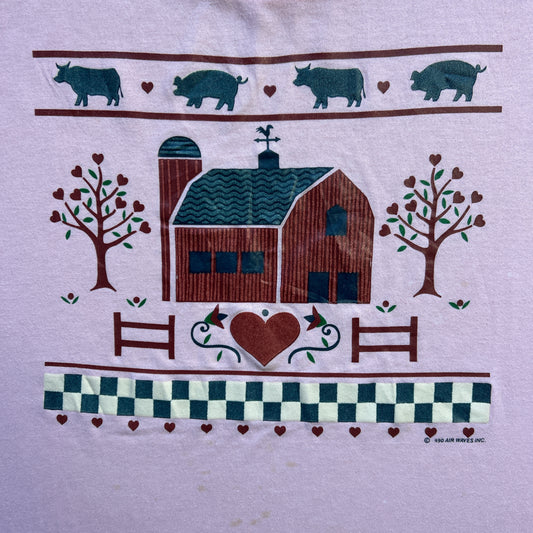 Vintage 80s Farm Barn & Animals T-shirt