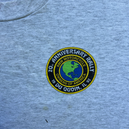 Vintage 90s BMW Motorcycles Owners Of America 20th Anniversary Rally 1992 T-shirt