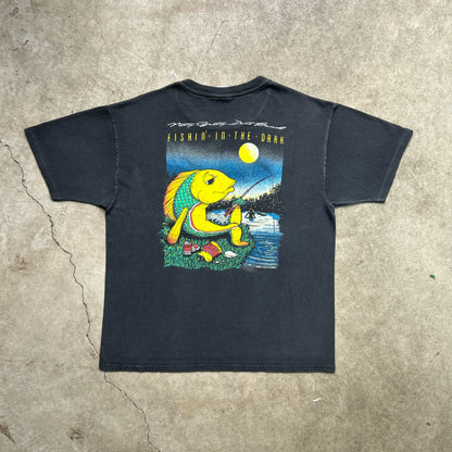 Vintage 90s Nitty Gritty Dirt Band Jimmy Ibbotson "fishin in the dark" T-Shirt