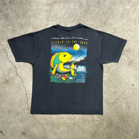 Vintage 90s Nitty Gritty Dirt Band Jimmy Ibbotson "fishin in the dark" T-Shirt